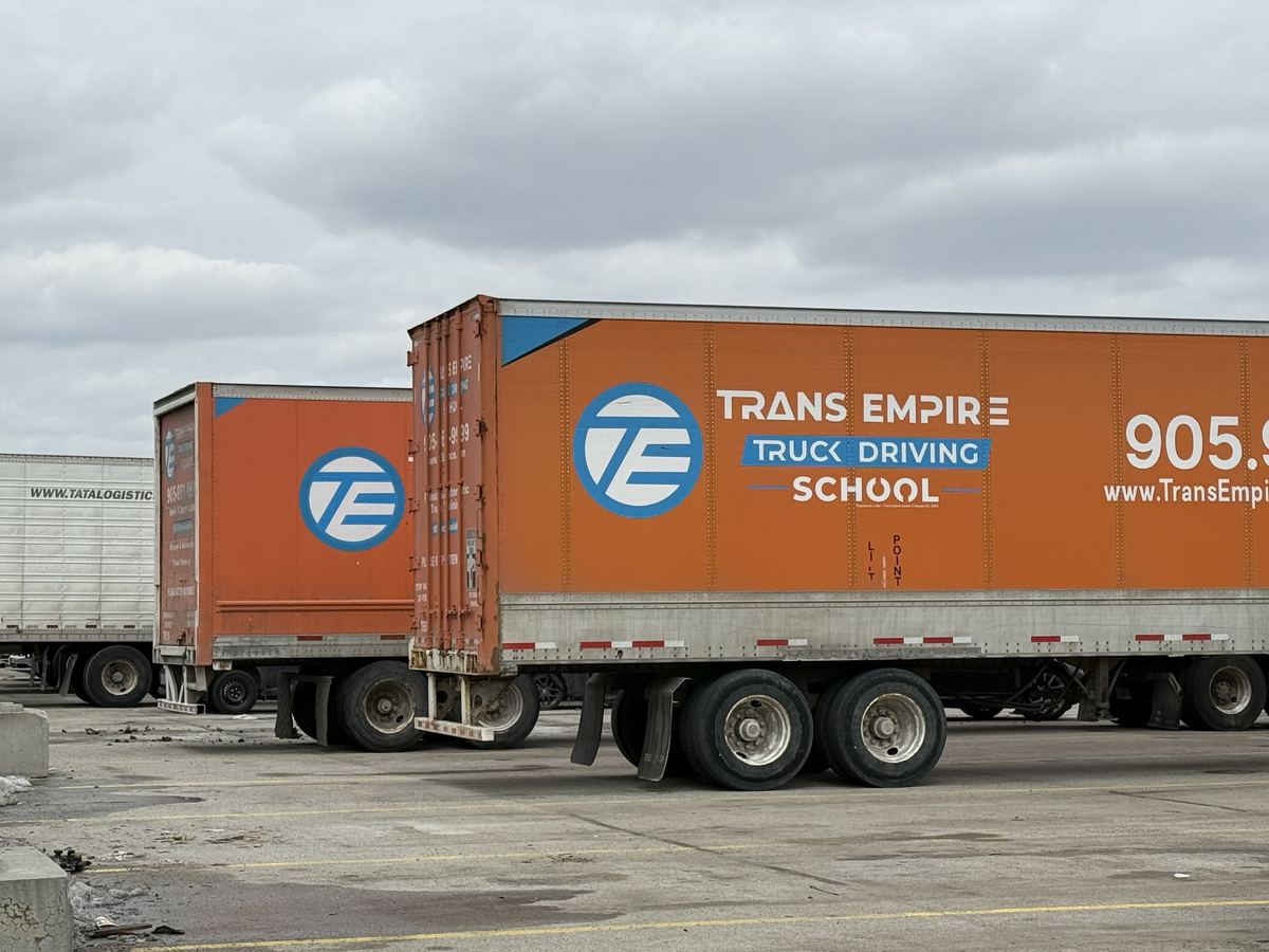 Trans Empire branded training trailers